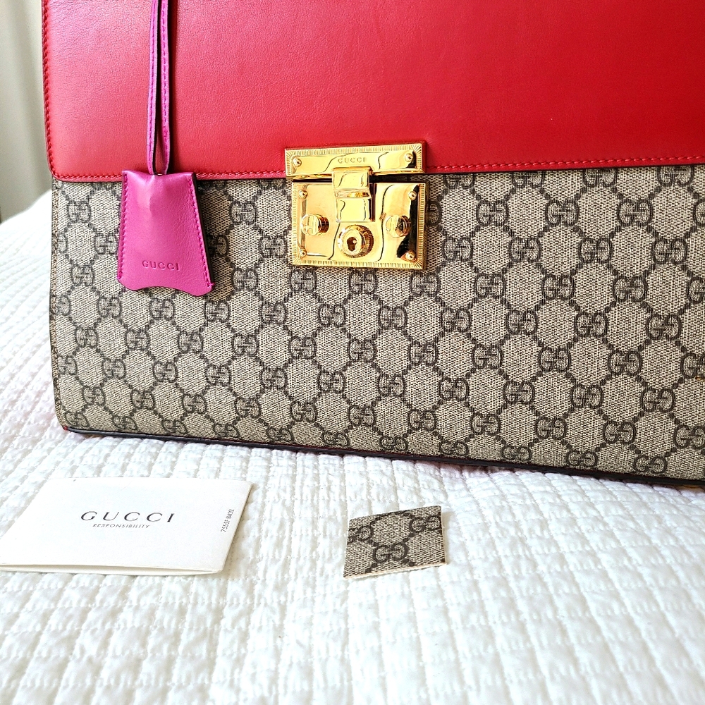 Authentic Gucci Padlock Top Handle - Large